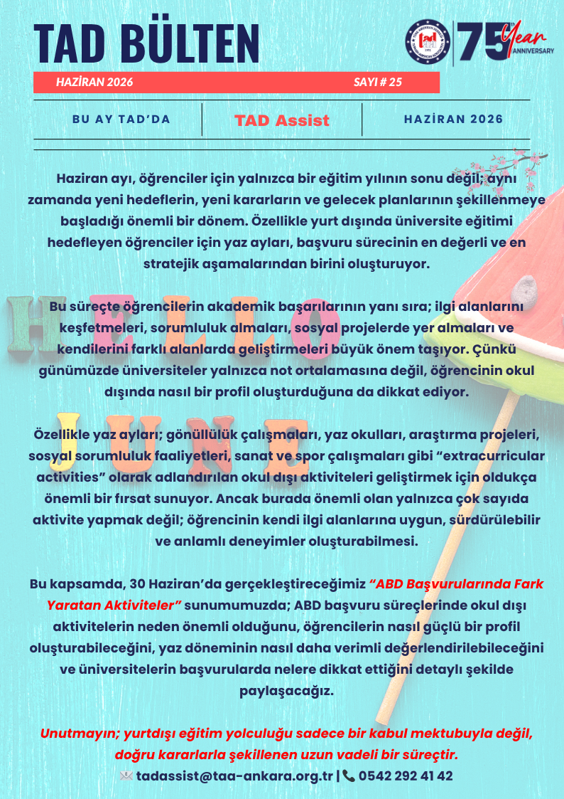 7- HAZİRAN TAD ASSİST